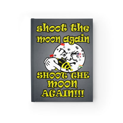 shoot the moon again - journal-lined (grey-light grey)