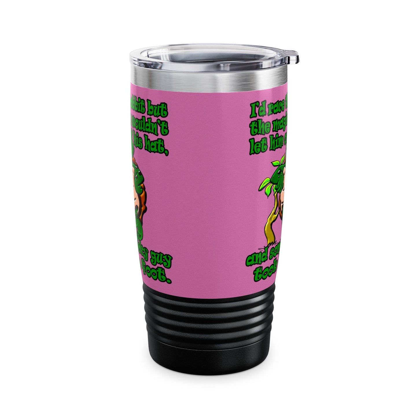 turtle race - Ringneck Tumbler, 20oz (light pink)