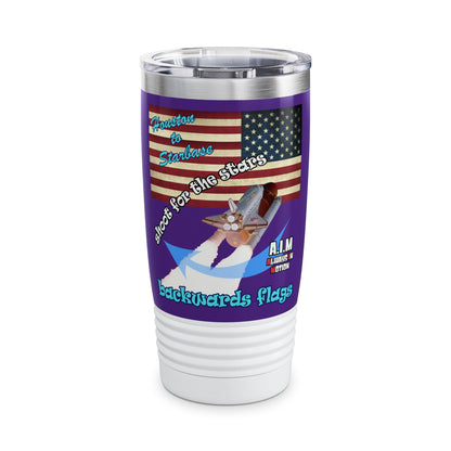 shoot for the stars - Ringneck Tumbler, 20oz (purple)