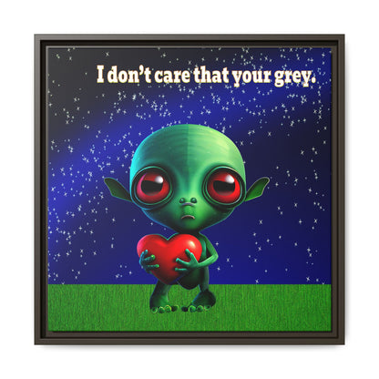 I don't care that your grey - framed canvas art ('snoops' background)