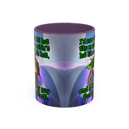 turtle race - Accent Mug (grey-pink wave)