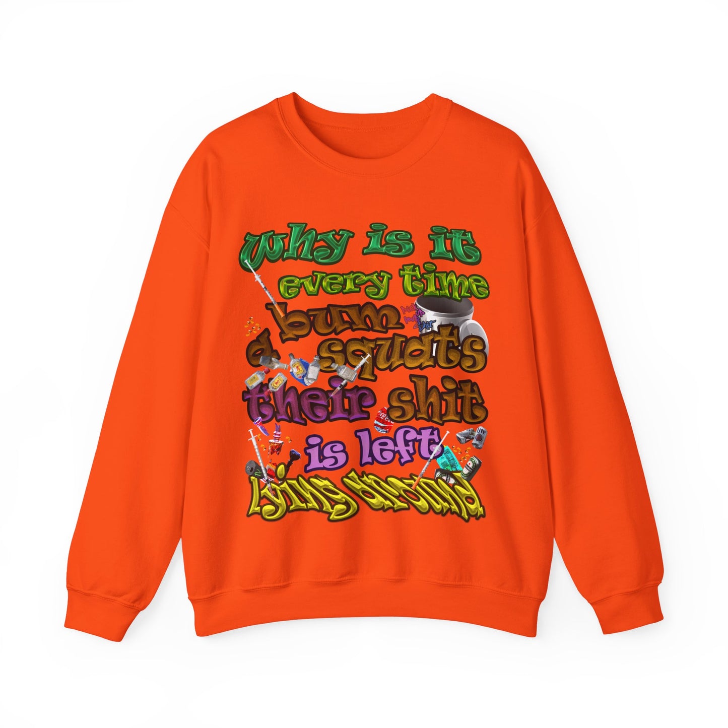 the bum's shit - Unisex Heavy Blend™ Crewneck Sweatshirt
