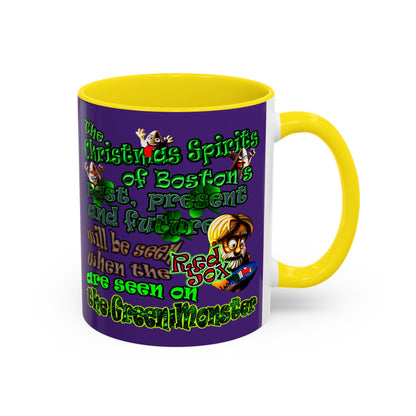 christmas spirits of boston - Accent Mug (purple)