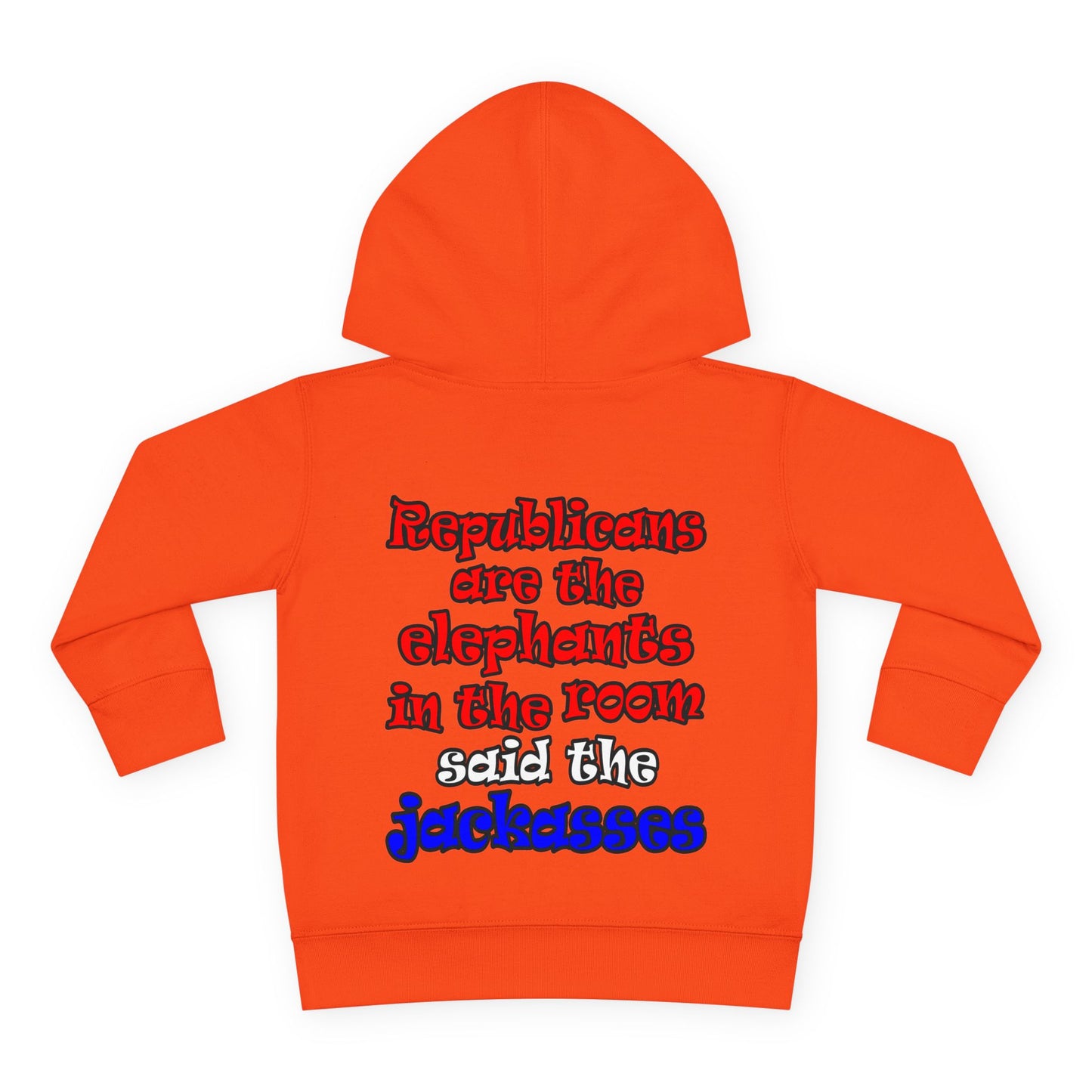 donkeys and elephants - Toddler Pullover Fleece Hoodie