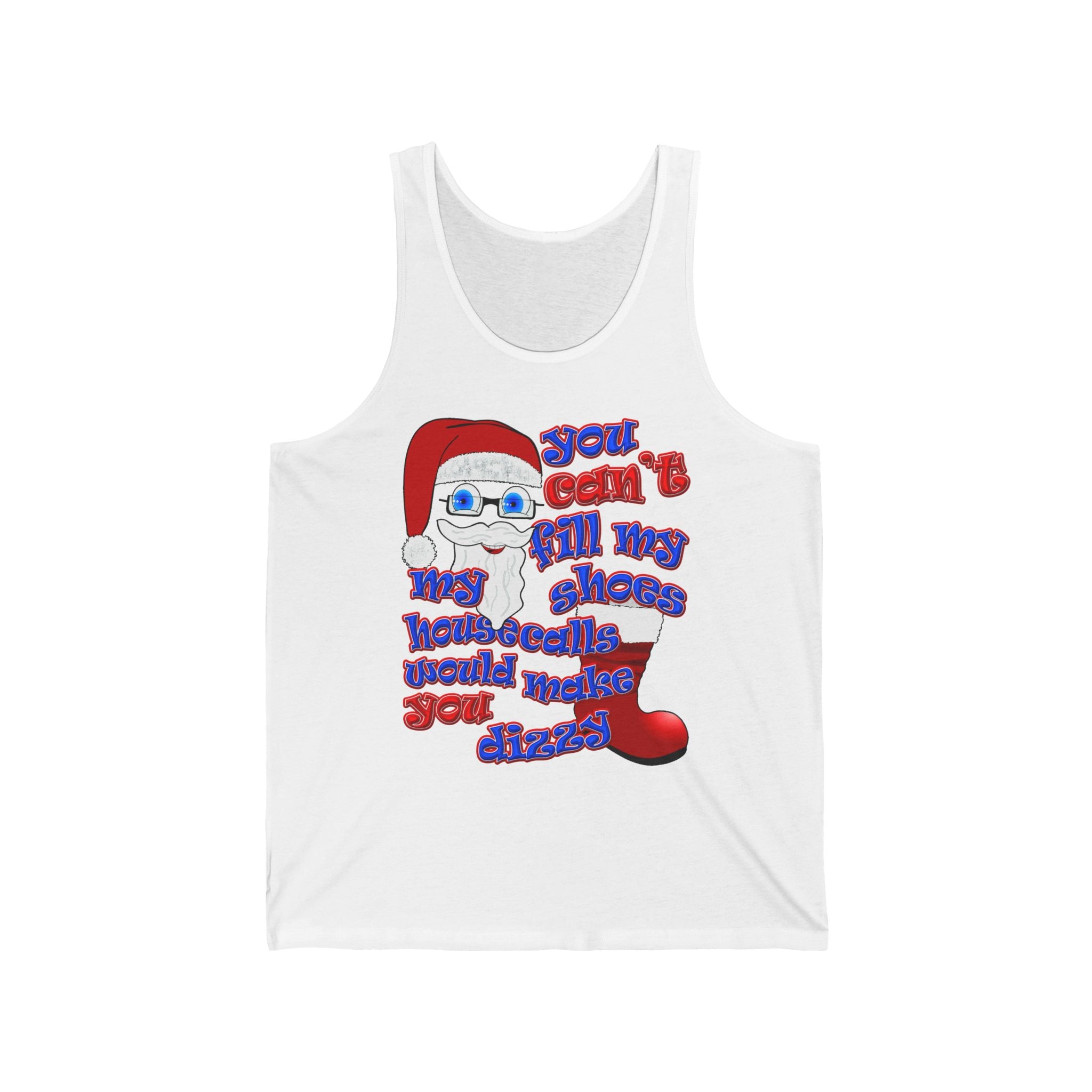 santa's shoes - Unisex Jersey Tank