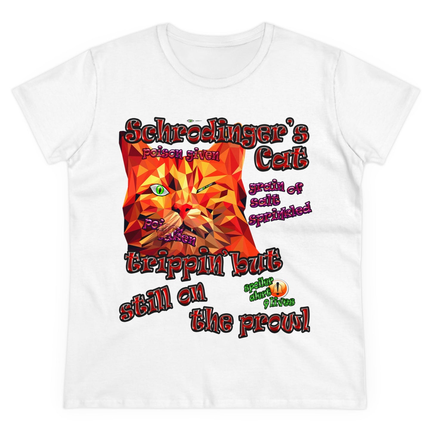 schrodinger's cat - Women's Midweight Cotton Tee