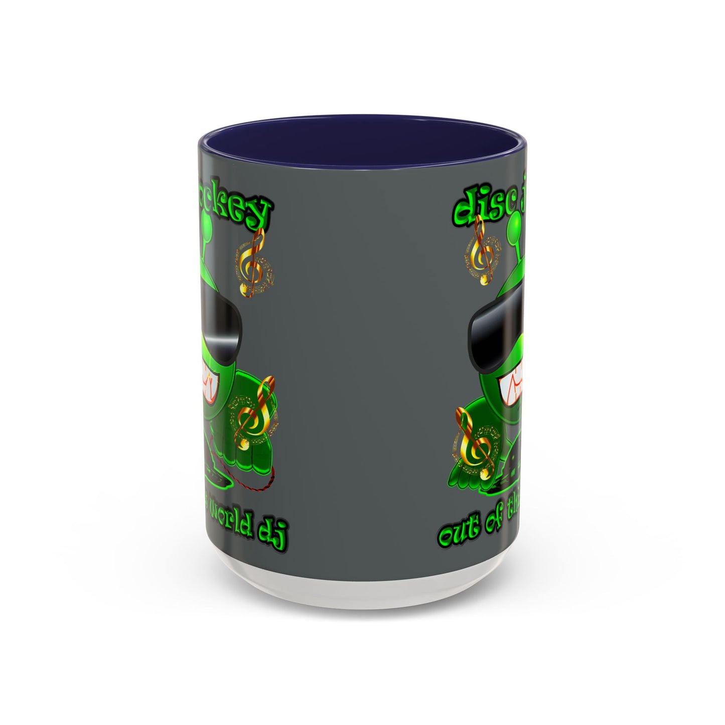 disc jockey - Accent Mug (dark grey)