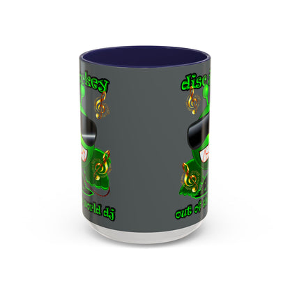 disc jockey - Accent Mug (dark grey)