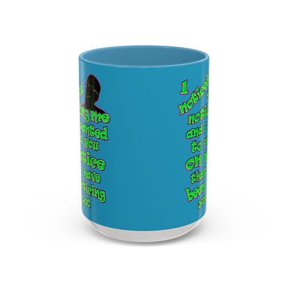 noticed you noticing - Accent Mug (turquoise)