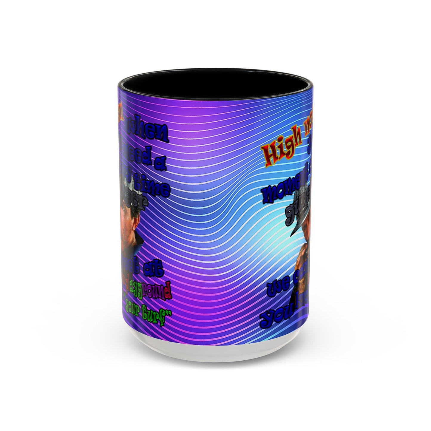 high noon - Accent Mug (purple wave)