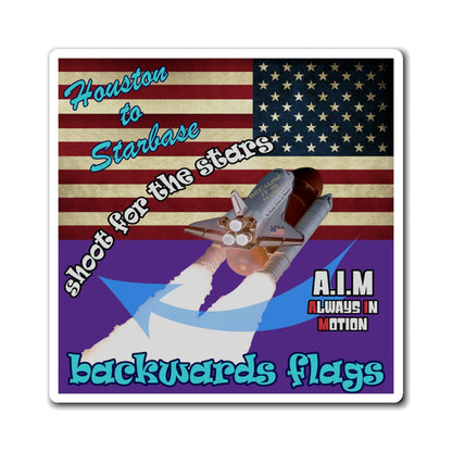 shoot for the stars - Magnets - (purple)
