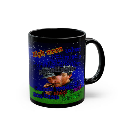 high noon - Black Mug ('snoops' background)