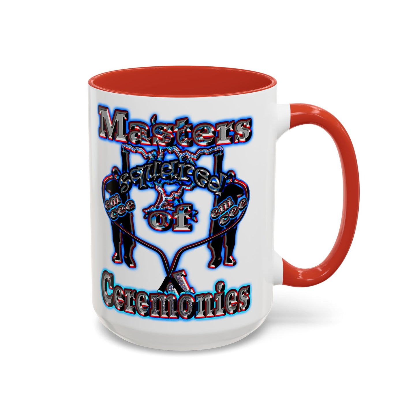 em cee squared - Accent Mug (white)
