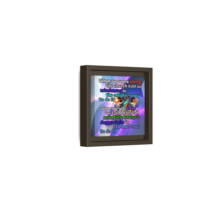 doggystyle - framed canvas art (grey-pink wave)