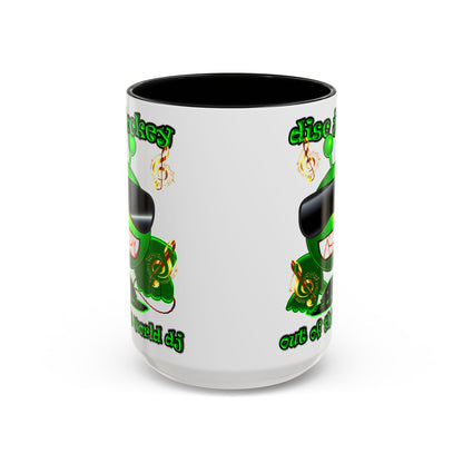 disc jockey - Accent Mug (white)