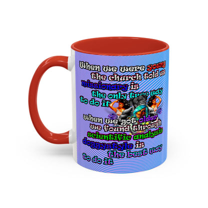 doggystyle - Accent Mug (light blue-purple wave)