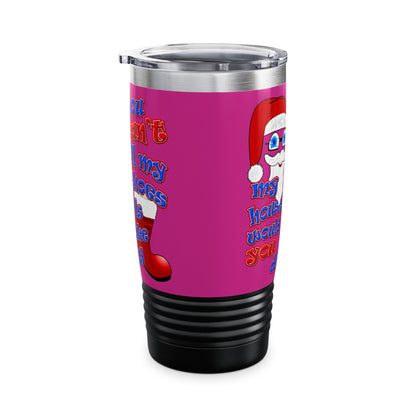 santa's shoes - Ringneck Tumbler, 20oz (pink)
