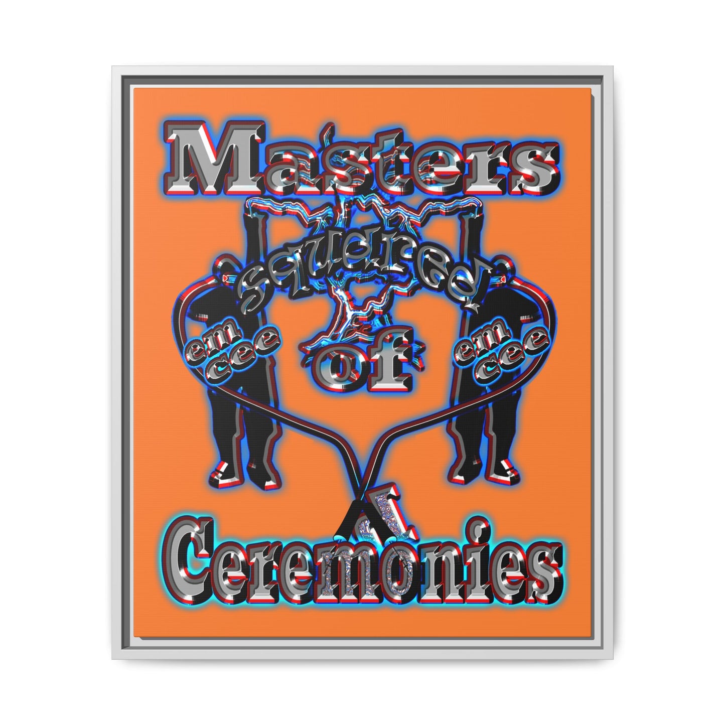 em cee squared - framed canvas art (crusta)