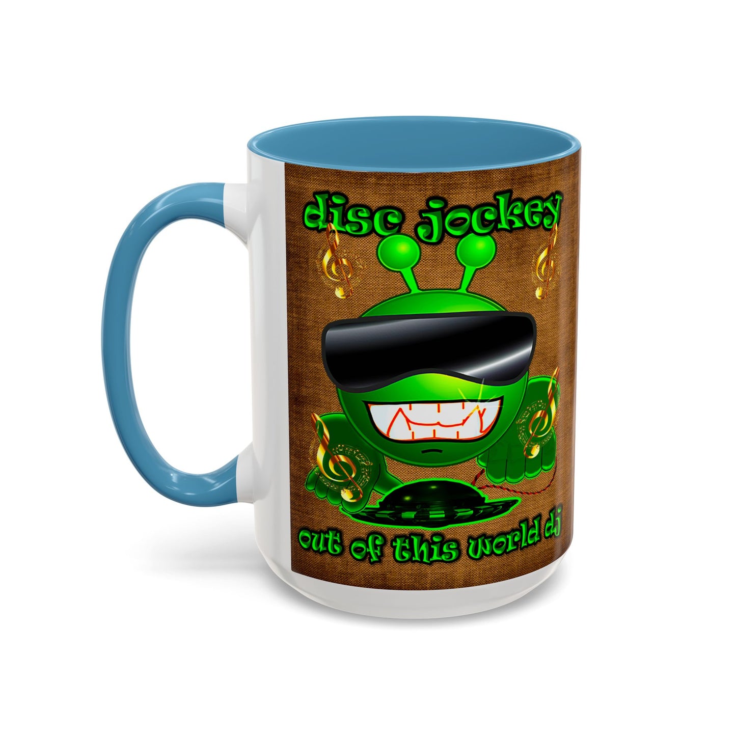 disc jockey - Accent Mug (brown papyrus)