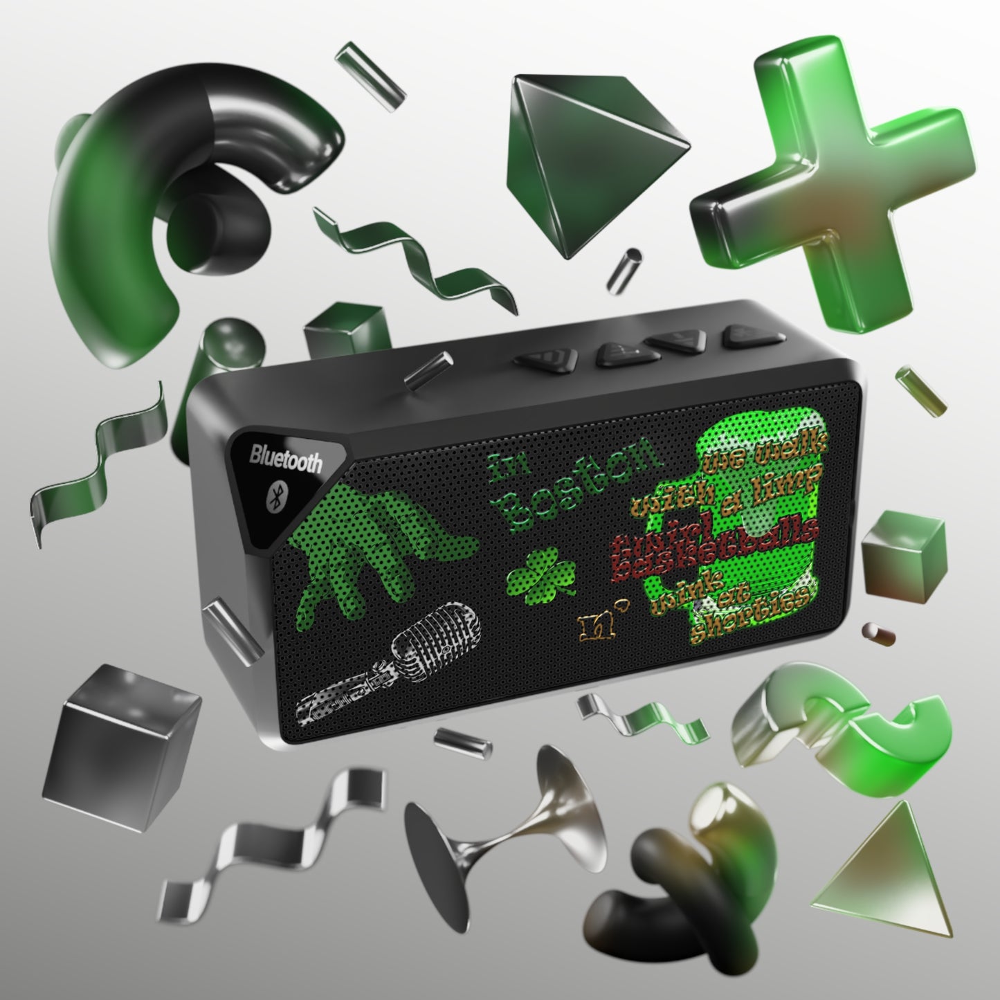 celtics logo - Jabba Bluetooth Speaker (black)