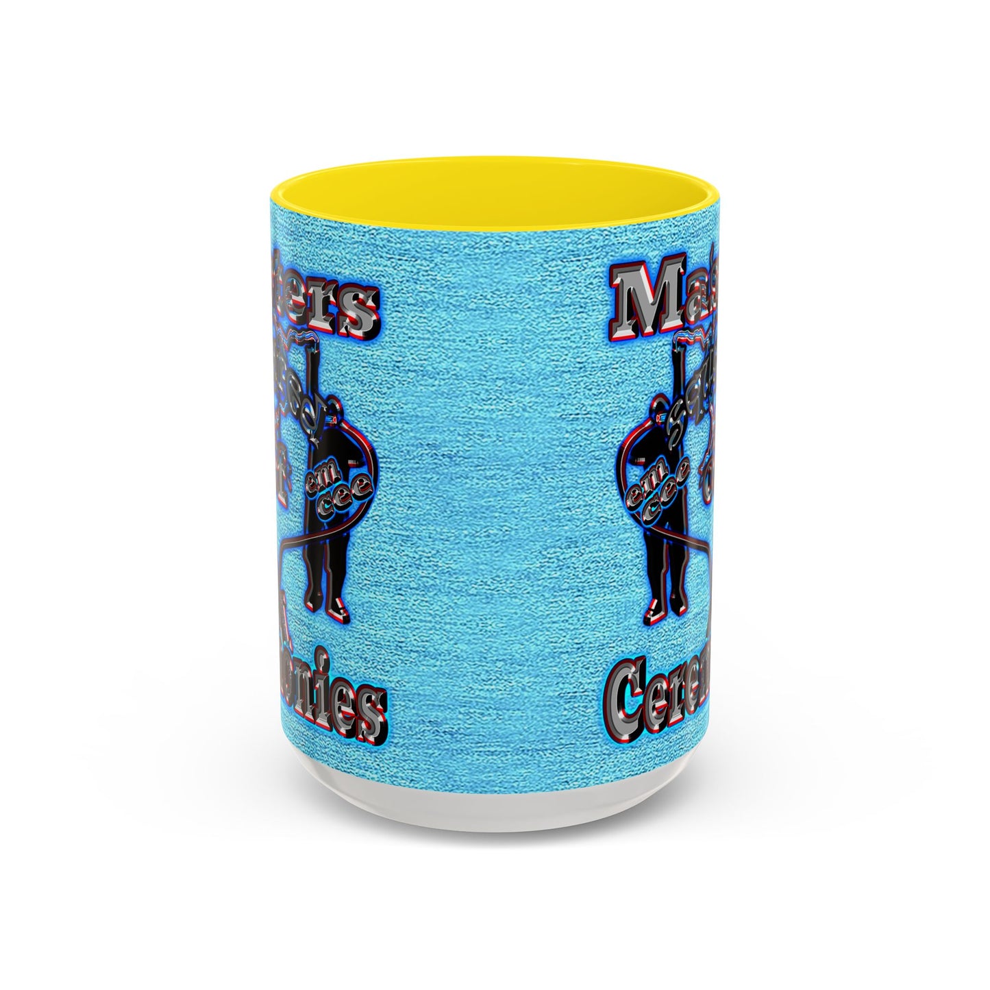 em cee squared - Accent Mug (faded dark blue)