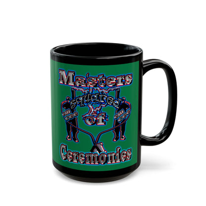 em cee squared - Black Mug (dark green)
