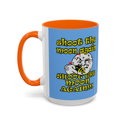 shoot the moon again - Accent Mug (light blue)