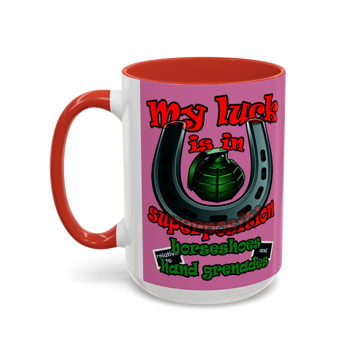 my luck - Accent Mug (light pink)