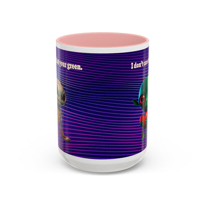 I don't care that your grey - Accent Mug (purple wave)