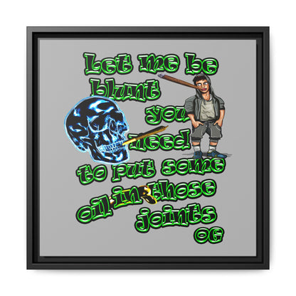 og - framed canvas art (light grey)