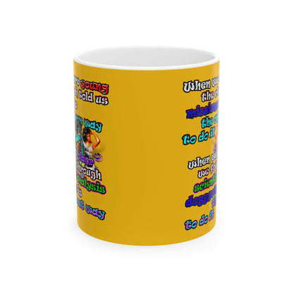 doggystyle - White Mug (yellow)