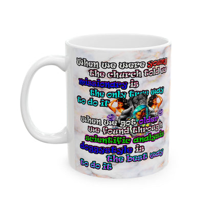 doggystyle - White Mug (white marble)