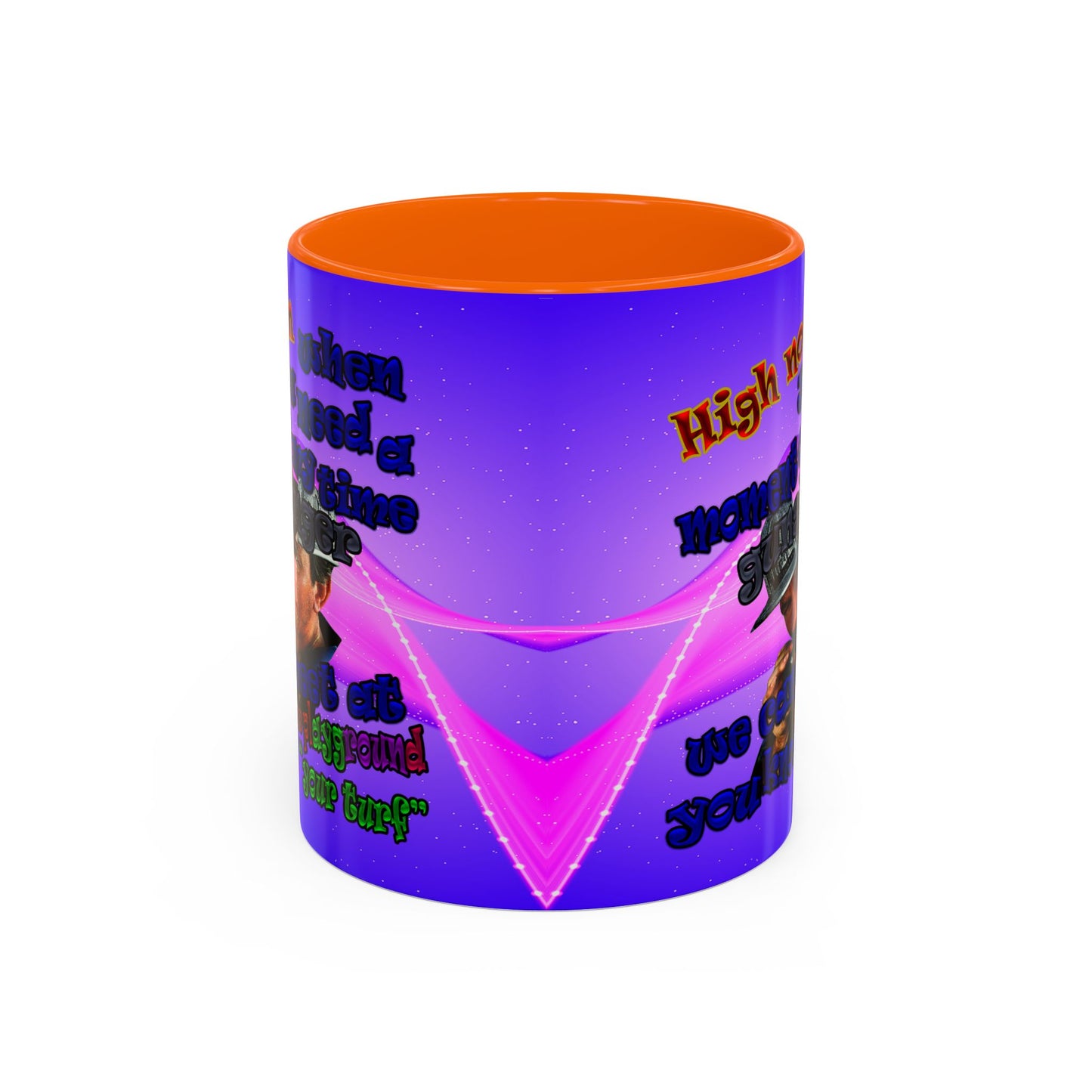 high noon - Accent Mug (purple-pink wave)