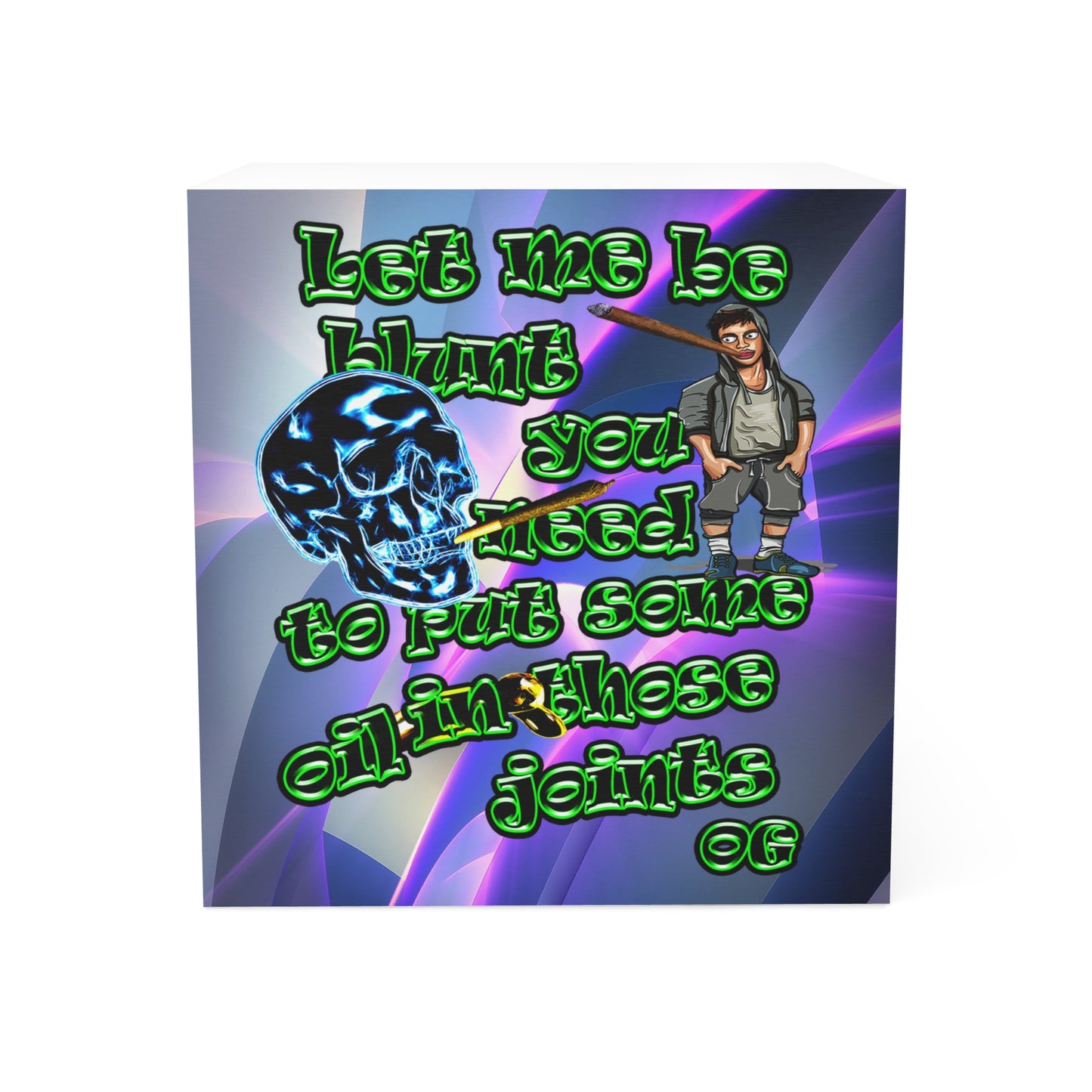 og - note cube (grey-pink wave)