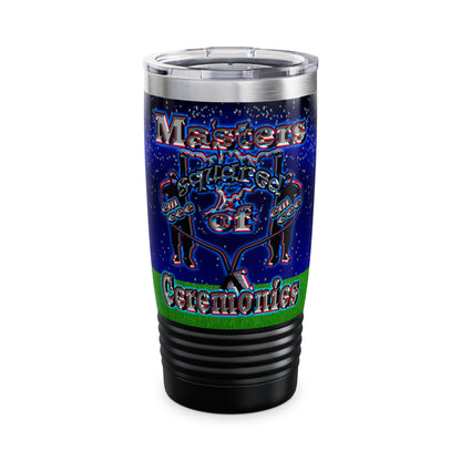 em cee squared - Ringneck Tumbler, 20oz ('snoops' background)