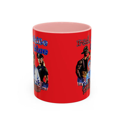 rw&b lives matter - Accent Mug (red)