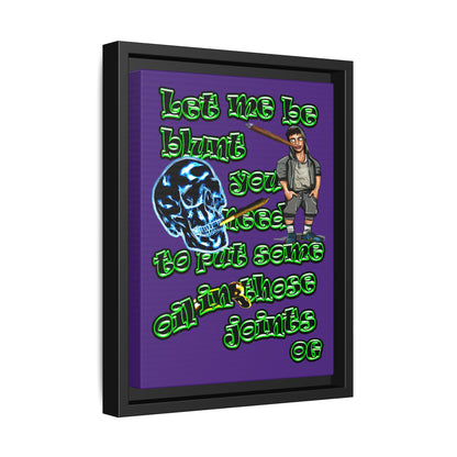 og - framed canvas art (purple)