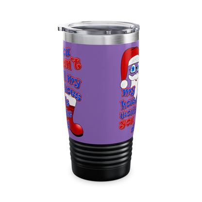 santa's shoes - Ringneck Tumbler, 20oz (light purple)
