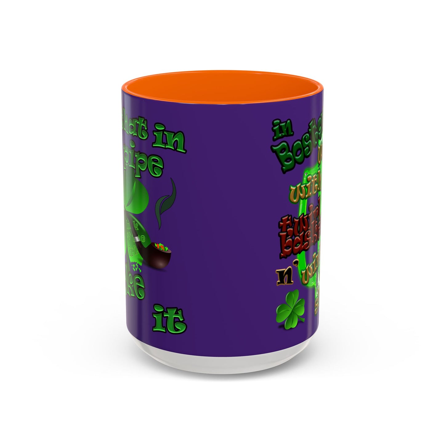 celtics logo - Accent Mug (purple)