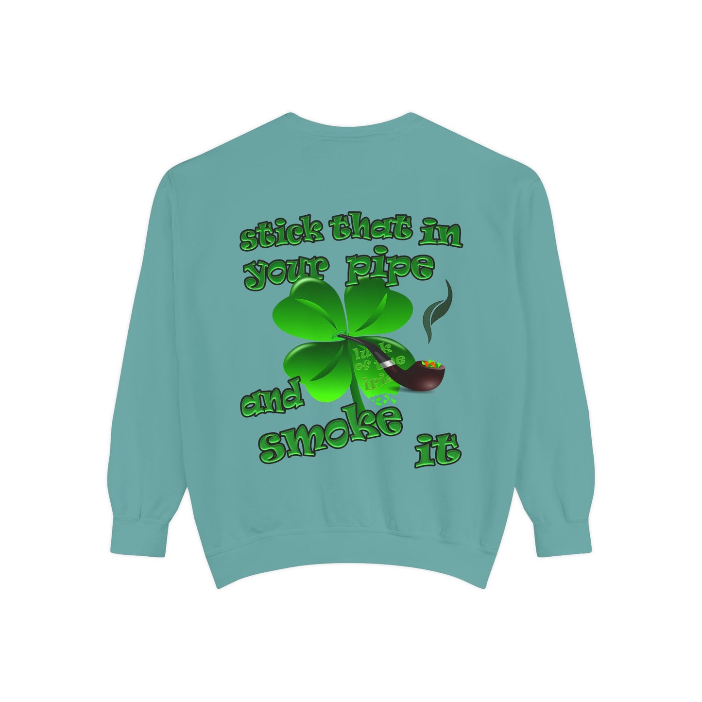 celtics logo - Unisex Garment-Dyed Sweatshirt