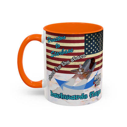 shoot for the stars - Accent Mug (white marble)
