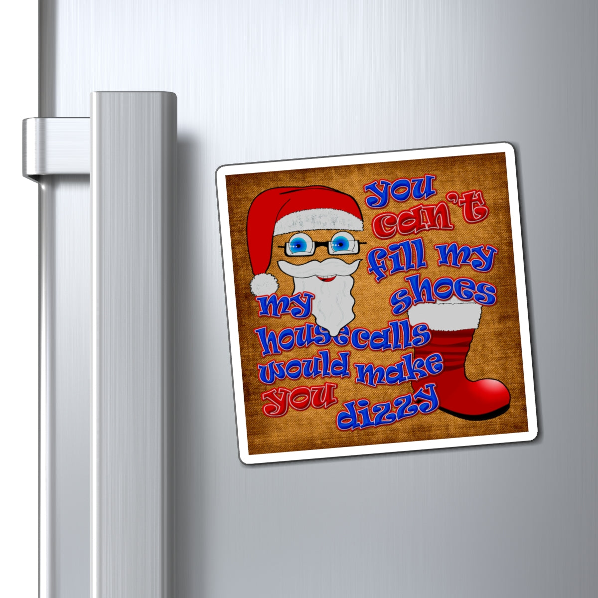 santa's shoes - Magnets - (brown papyrus)