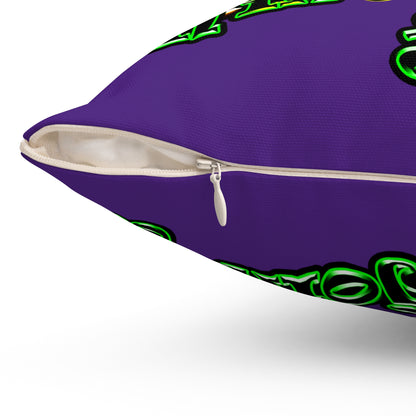 og - Spun Polyester Square Pillow - (purple)
