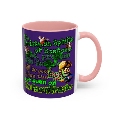 christmas spirits of boston - Accent Mug (purple)