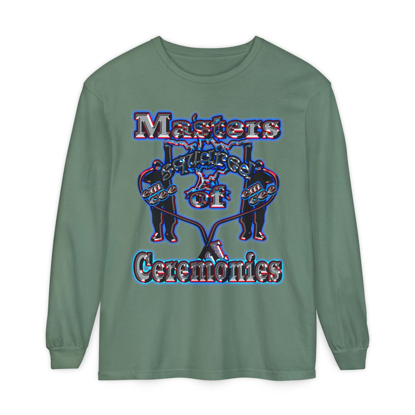 em cee squared - Unisex Garment-dyed Long Sleeve T-Shirt