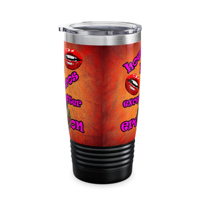 hoes b4 bros - Ringneck Tumbler, 20oz (burnt orange)
