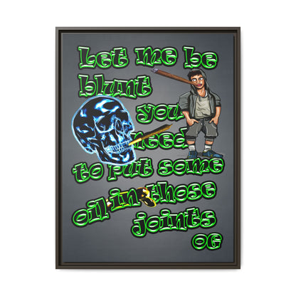og - framed canvas art (grey-light grey)