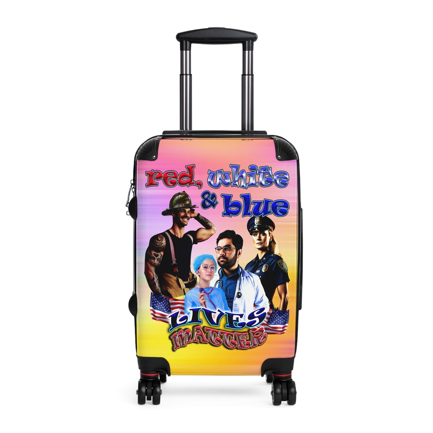 rw&b lives matter - Suitcase (color blur)