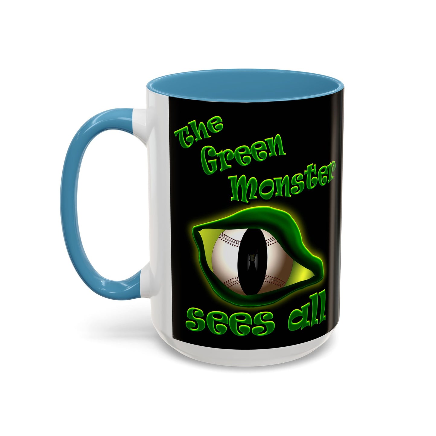 green monster - Accent Mug (black)
