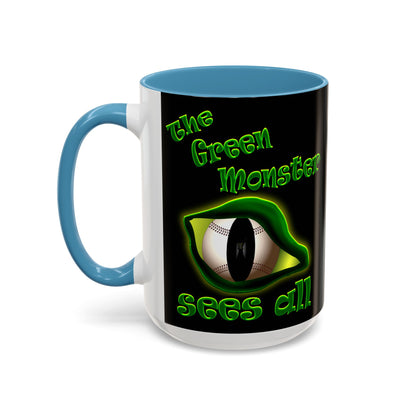 green monster - Accent Mug (black)